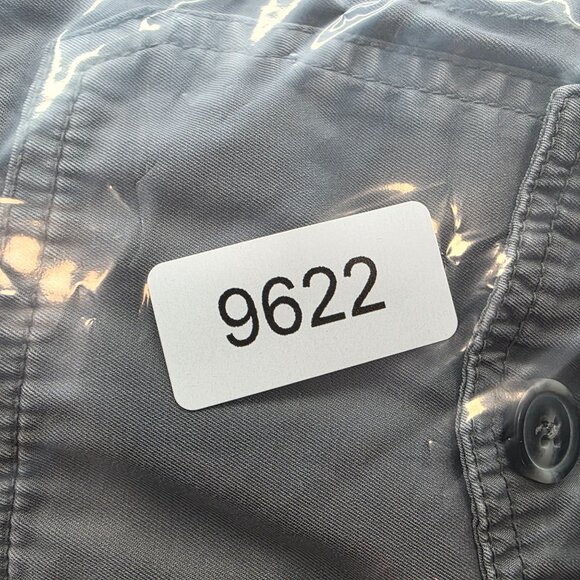 Womens Gap Gray Military Utility Jacket Button Up Long Sleeve 100% Cotton Size S - Picture 8 of 8